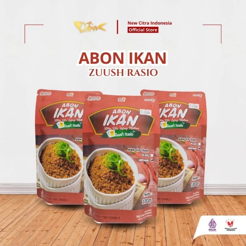 Lauk kering tahan lama varian abon dan bolosego merk New Citra